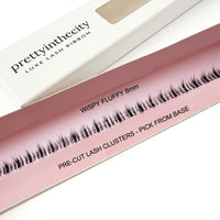 Fluffy Lash Clusters - 'Wispy' Style - Individual Size