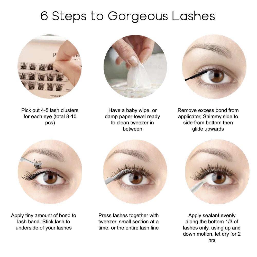 How to put on diy lash extensions