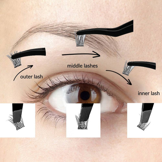 How to Hold Lash Pieces