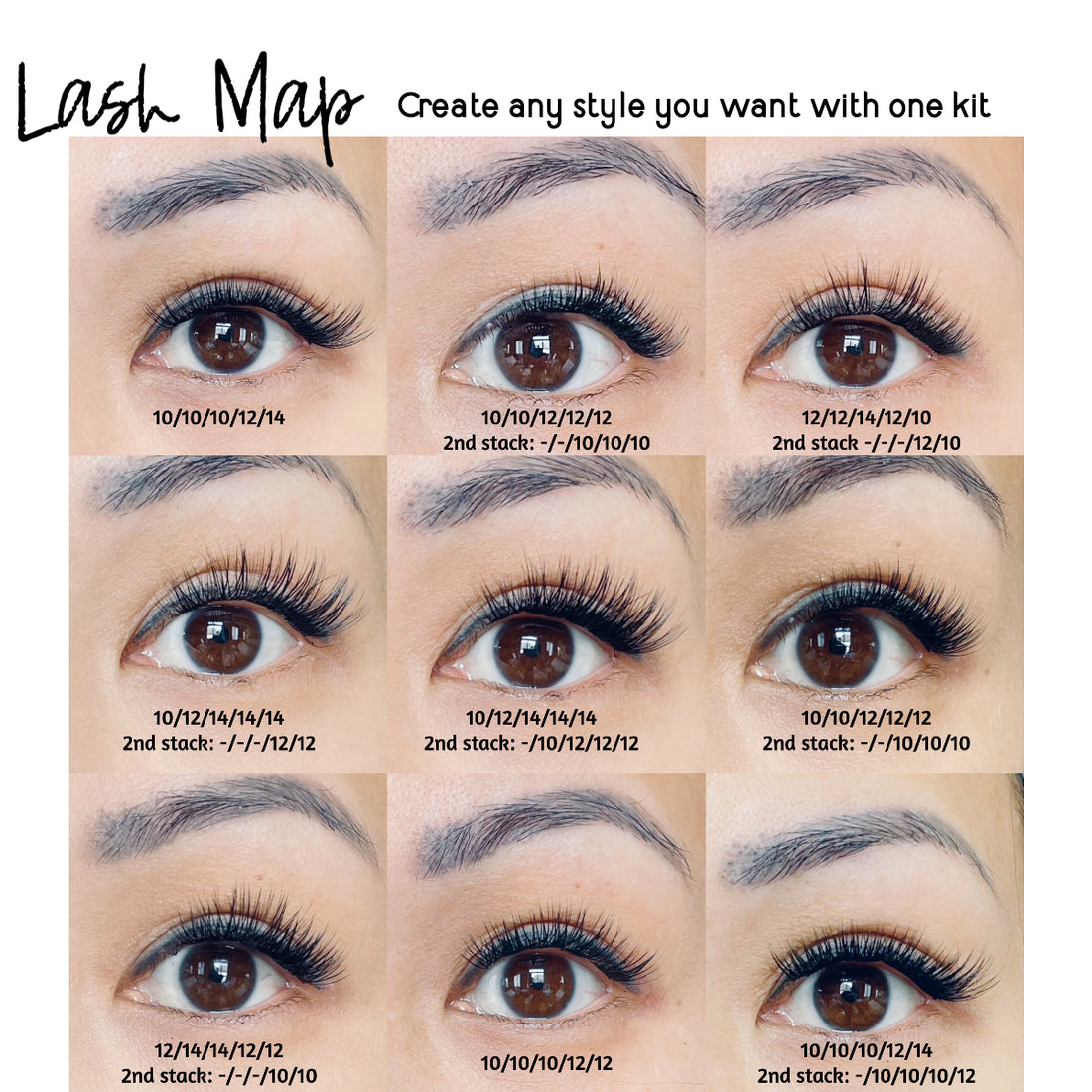 CLASSIC Lash Clusters - Individual Size