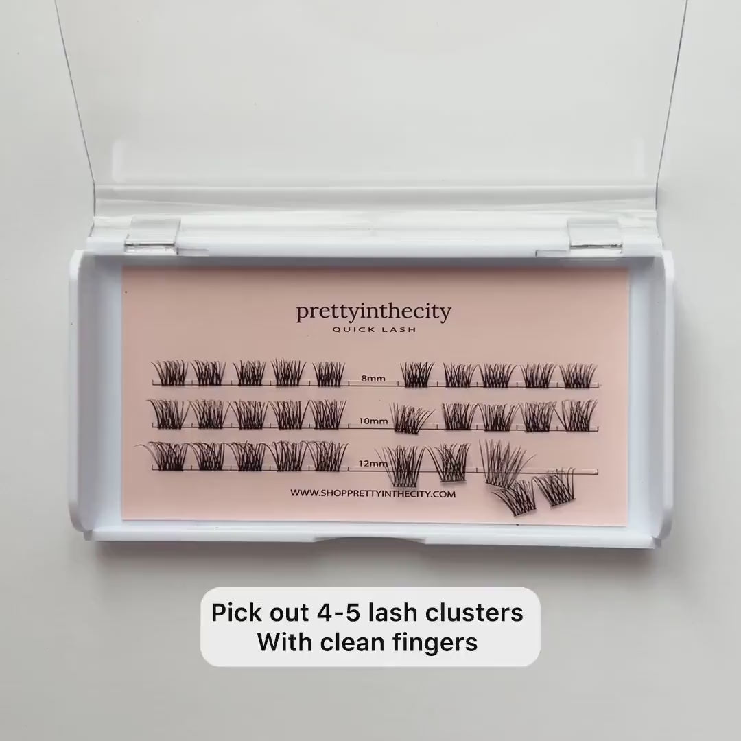 video of how to put on diy lash extensions