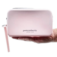 mini pink silicone cosmetic case